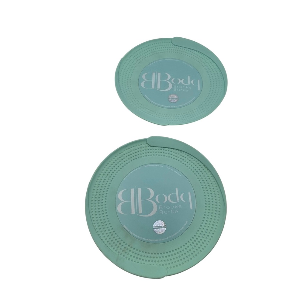 Brooke Burke BB Body Core Sliders Mint Green Fitness Gliding Discs Set of 2 O5